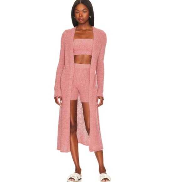 Lovers & Friends Reign Knit Biker Shorts in Mauve NWOT Size Small - Picture 1 of 4